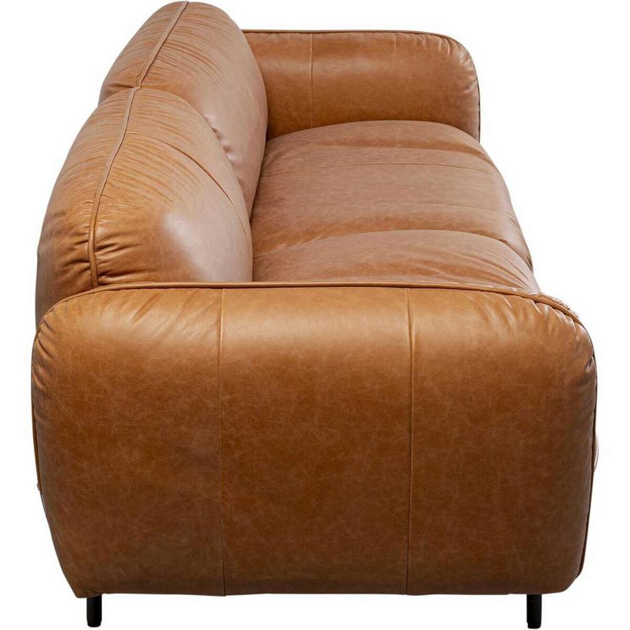 KARE Design Sofa Calgary Smart Leder hellbraun 228  