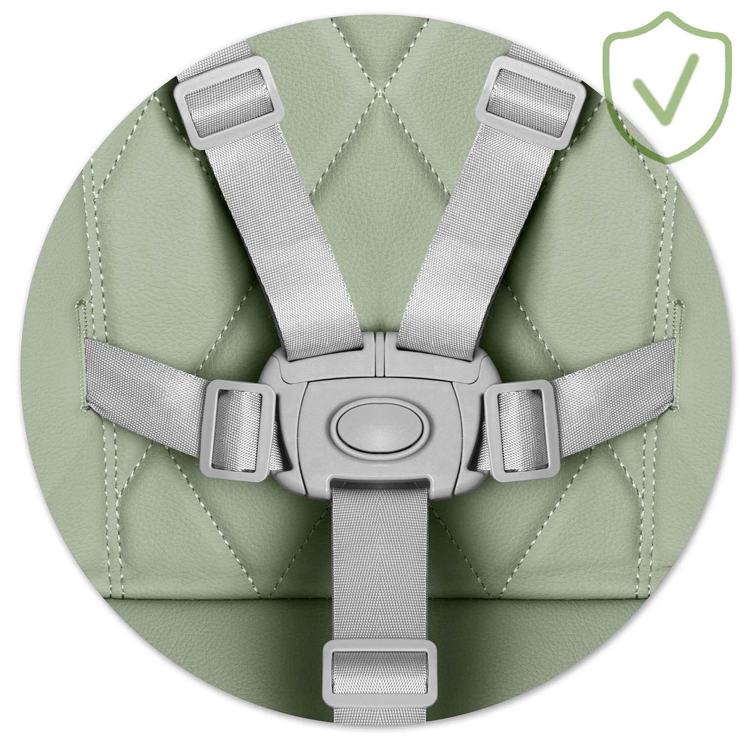 B2X  Chaise d'alimentation Nukido Elite, verte 