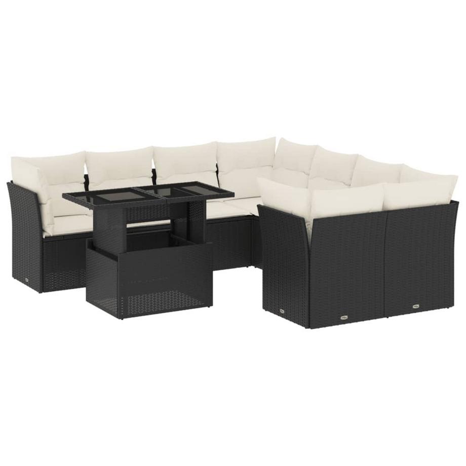 Ensemble de canapés de jardin rotin synthétique