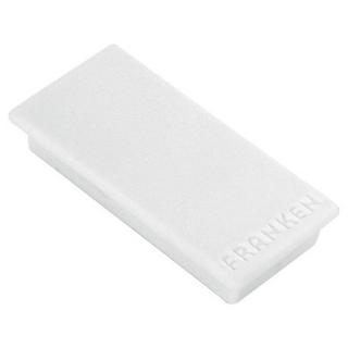 Franken  Haftmagnet 23 x 50 mm, 10 Stück, Weiss 