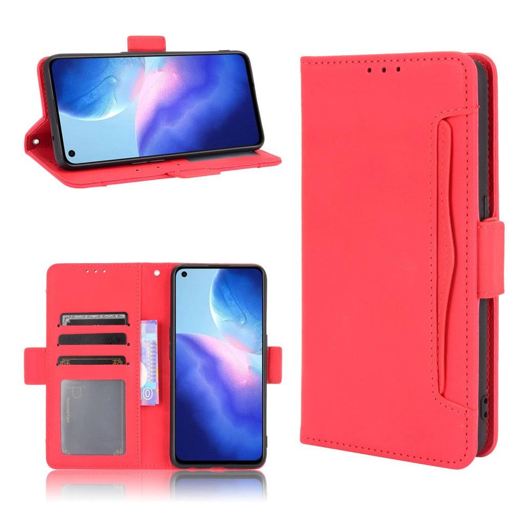 Cover-Discount  OPPO Find X3 Lite - Etui avec de nombreux compartiments pour cartes bleu foncé 