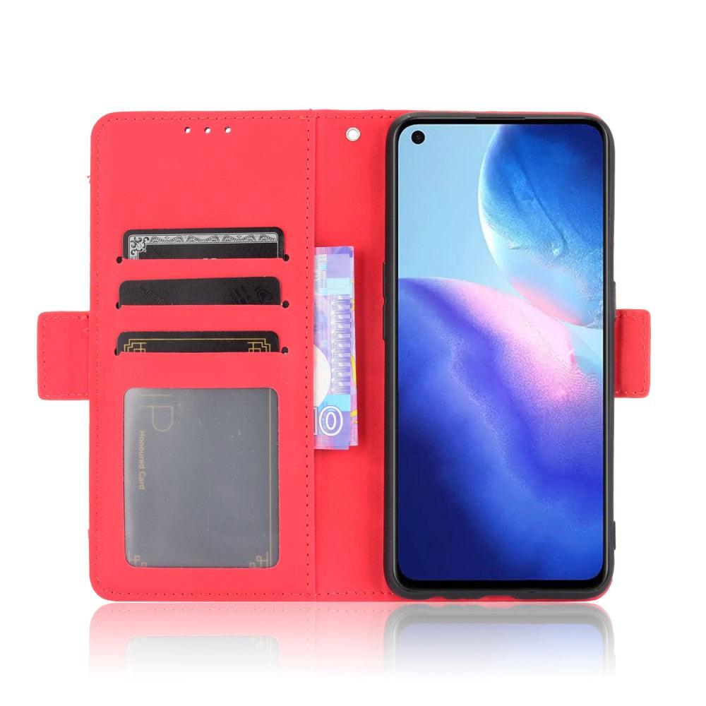 Cover-Discount  OPPO Find X3 Lite - Etui avec de nombreux compartiments pour cartes bleu foncé 