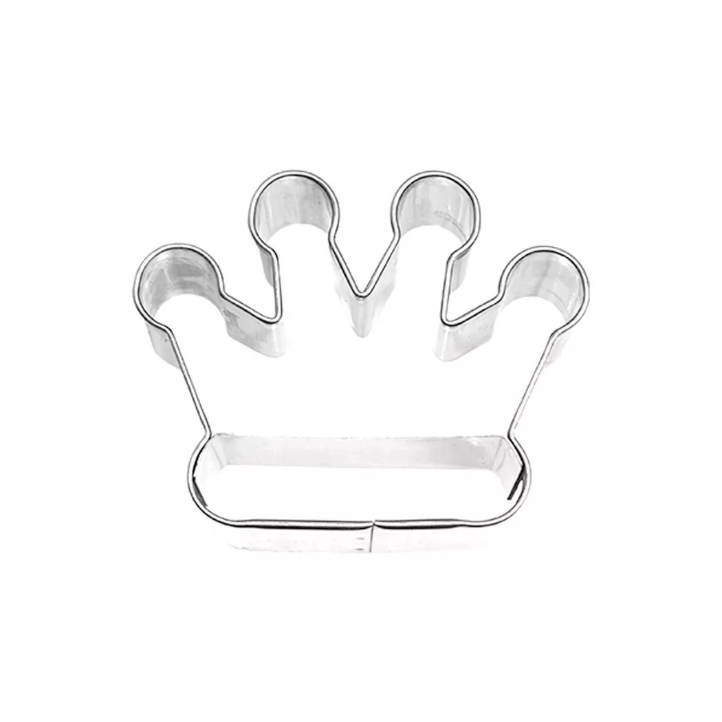 BIRKMANN - B191747 Ausstechform “Krone” Edelstahl 5 cm, One Size