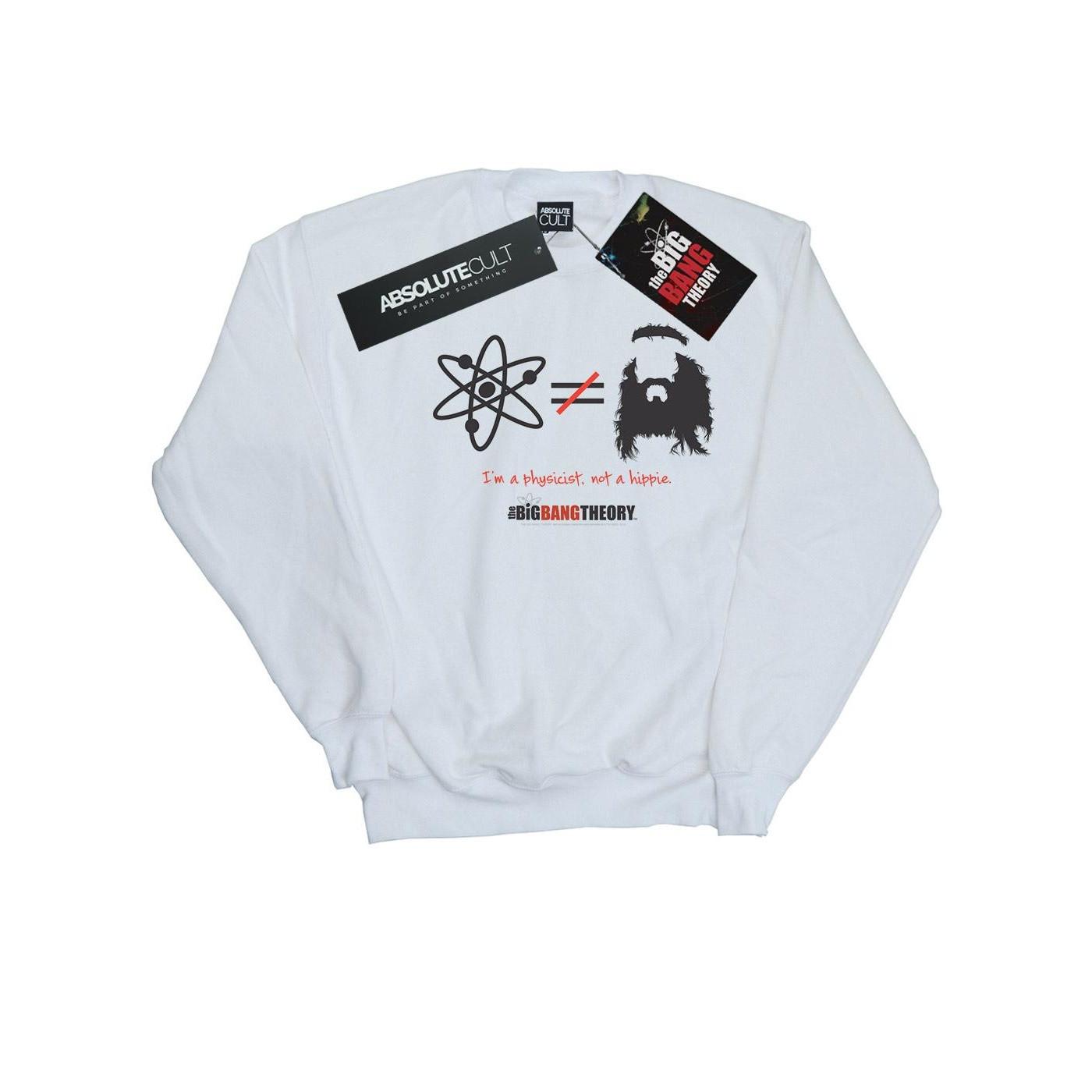 Image of I Am A Physicist Not A Hippie Sweatshirt Herren Weiss M