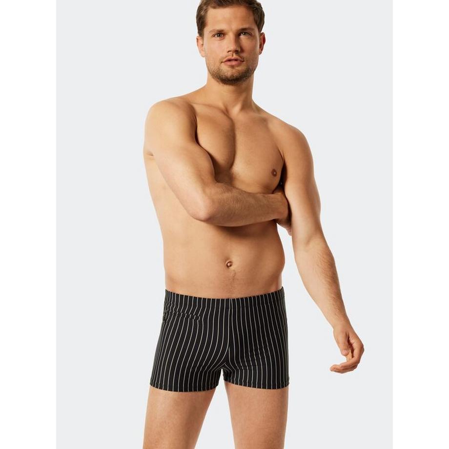 Schiesser Aqua Gestreifte Badehose  