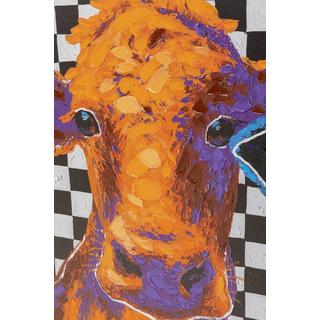 KARE Design Leinwandbild Colorful Cows 120x90  