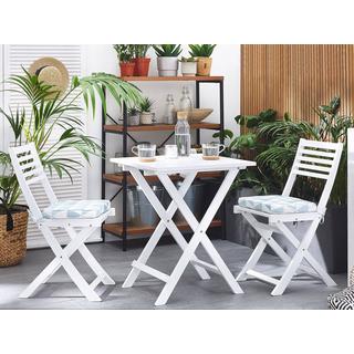 Beliani Bistro Set aus Akazienholz Klassisch FIJI  