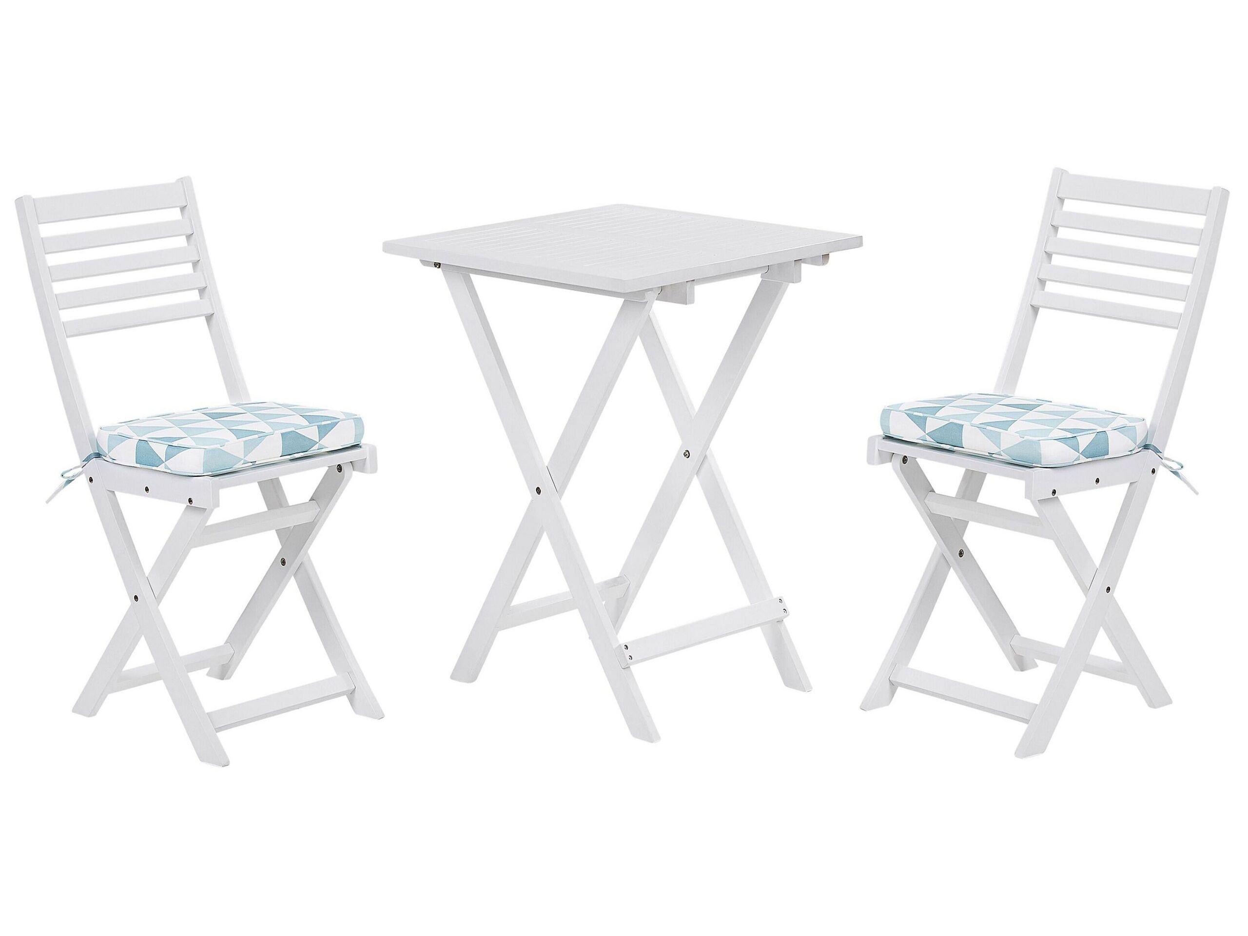 Beliani Bistro Set aus Akazienholz Klassisch FIJI  