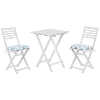 Beliani Bistro Set aus Akazienholz Klassisch FIJI  