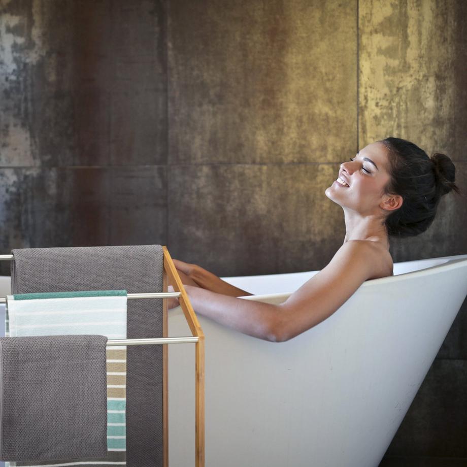 B2X Porta asciugamani bambù 3 barre  