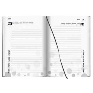 Biella Schüleragenda mydiary 1 Tag pro Seite, wattiert, Black & White  