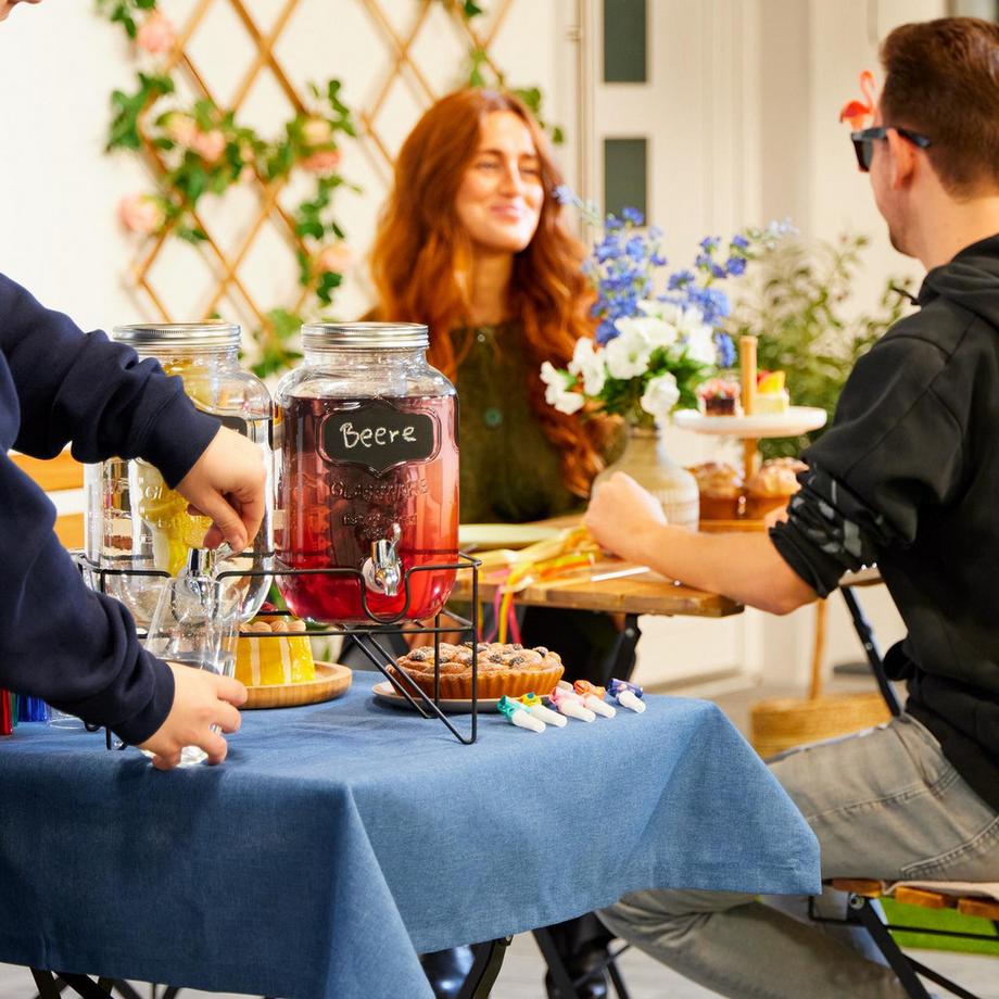 Northix 2er-Set Getränkepumpen 4L mit Ständer  