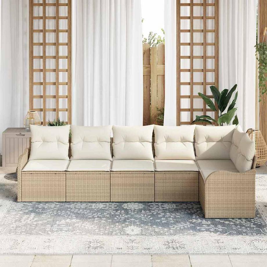 VidaXL Set Divano da Giardino Polyrattan  