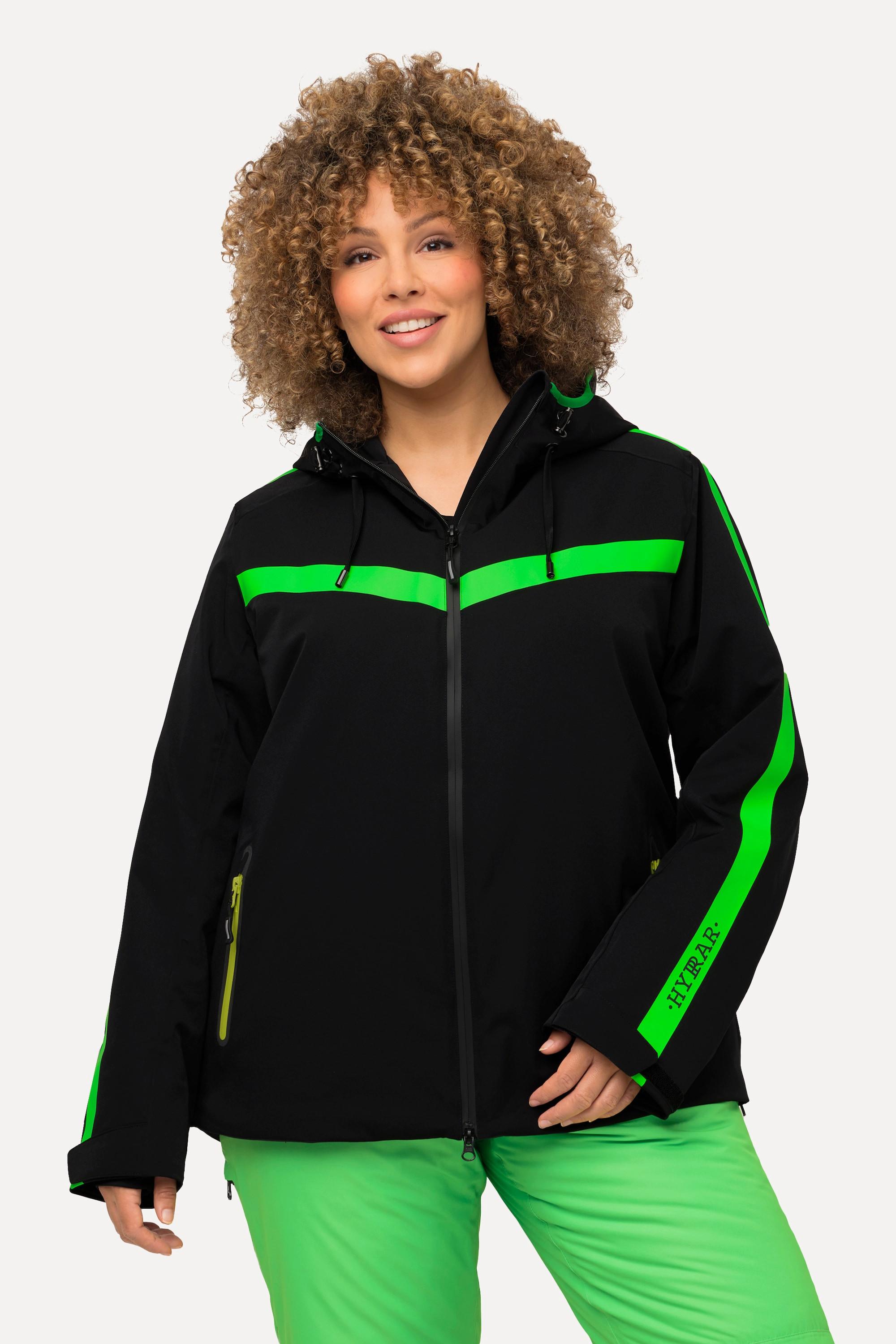 Ulla Popken  Performancejacke, Stretch, wasserdicht, 2-Wege-Zipper, Klettriegel 