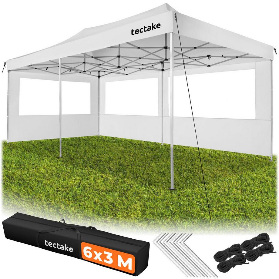 Pavillon pliant en aluminium Viola, imperméable