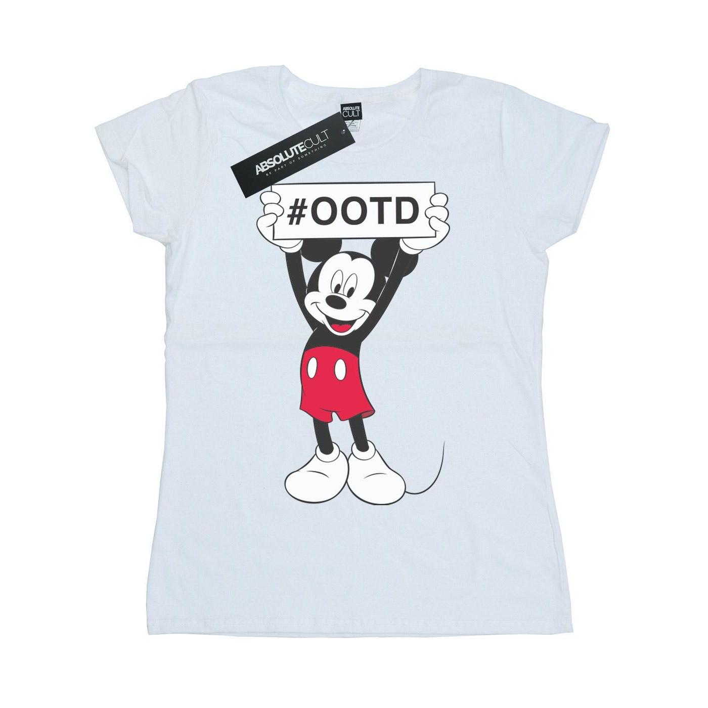 Image of Mickey Mouse Outfit Of The Day Tshirt Damen Weiss M