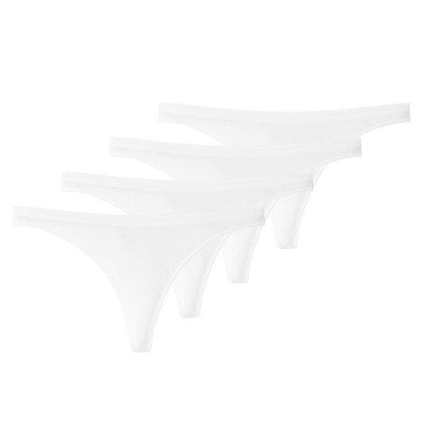 Image of 4er Pack 955 Organic - String Unisex Weiss L