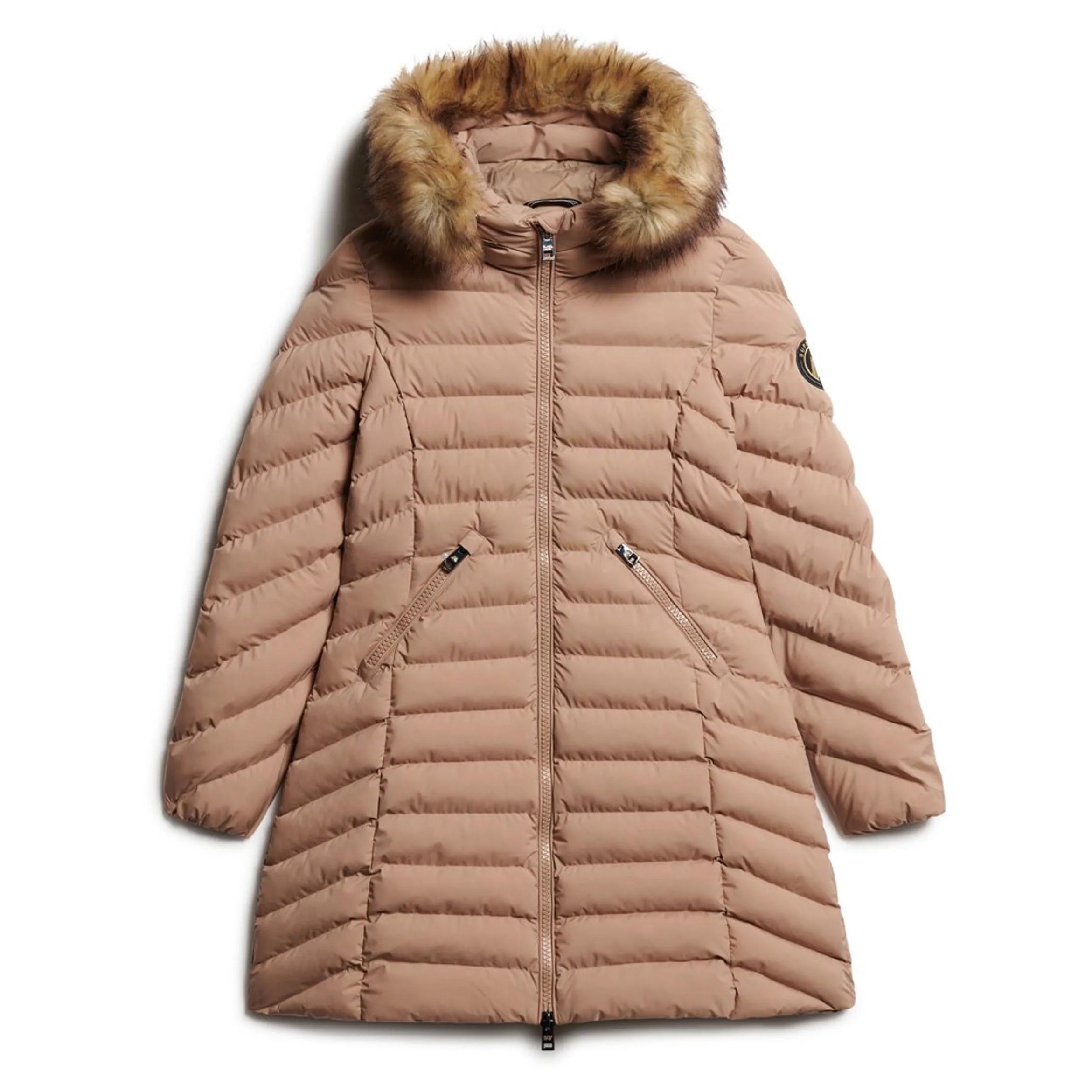 Superdry  doudoune mid fuji faux fur 