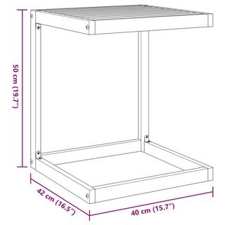 VidaXL tavolo a C Legno di acacia  