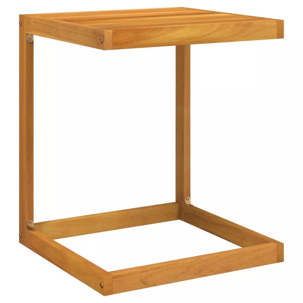 VidaXL - Table en c bois d'acacia, One Size, Marron