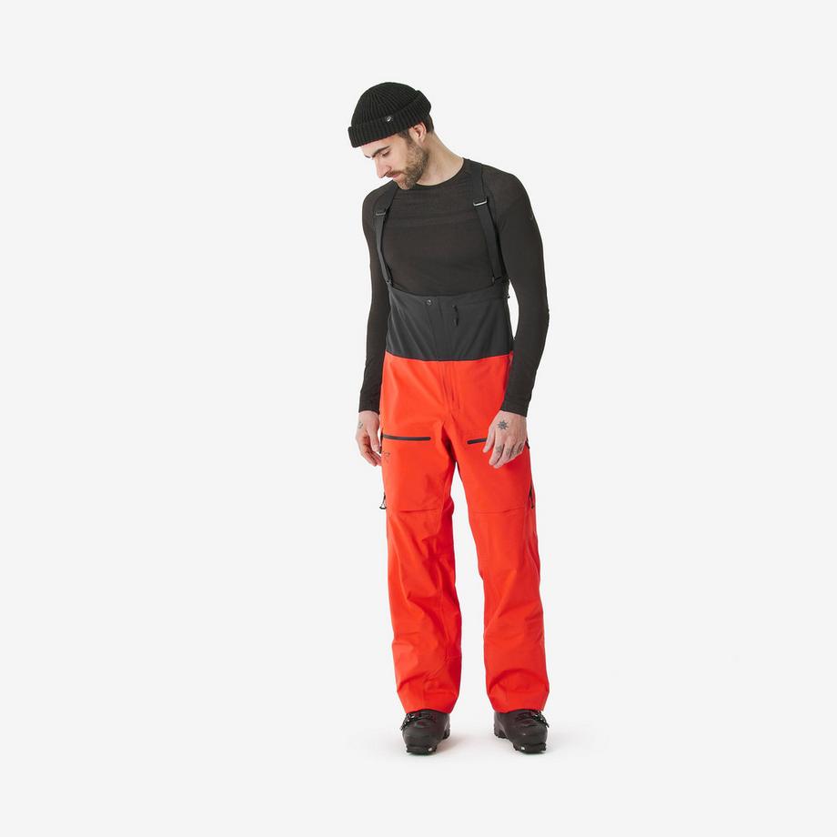 Pantalon de ski salopette homme polyamide
