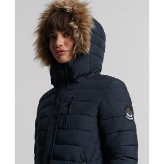 Superdry  lange daunenjacke, 