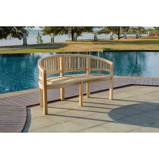 mutoni Gartenbank halbrund Teak 150  