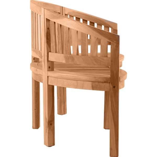 mutoni Panca da giardino semicircolare teak 150  