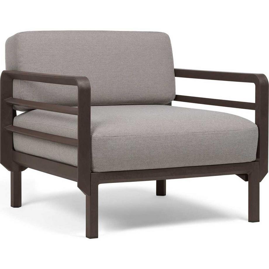 NARDI outdoor Fauteuil de jardin Maximo marron gris  