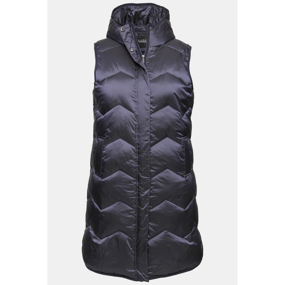 Ulla Popken HYPRAR Gilet Matelassé Fonctionnel Capuche Col Montant Recyclé  