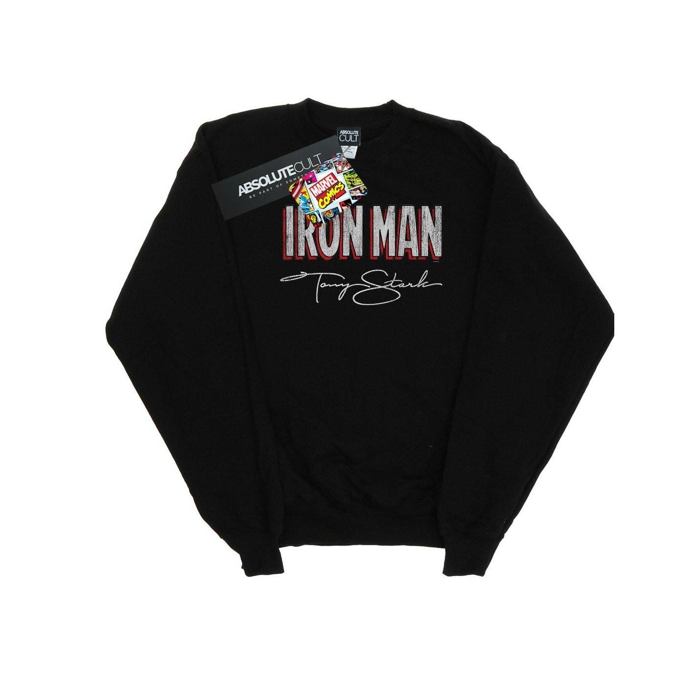 Image of Iron Man Aka Tony Stark Sweatshirt Unisex Schwarz 140/146