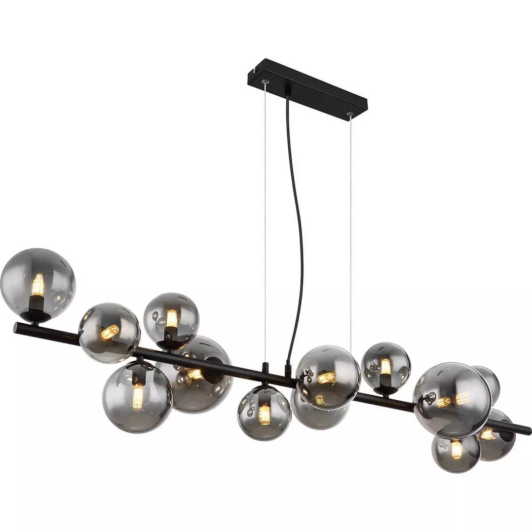mutoni light – Hängeleuchte Riha Metall matt 13xG9 LED 120, One Size