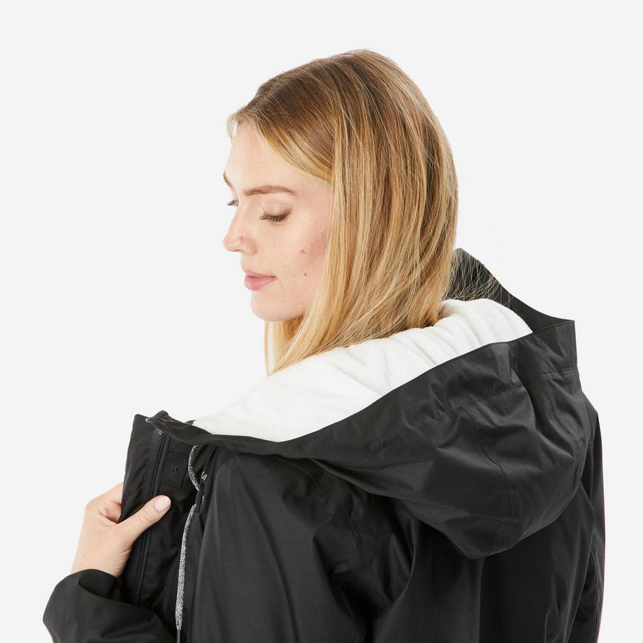 QUECHUA Winterjacke Winterwandern SH100 X-Warm wasserdicht Damen hellblau  