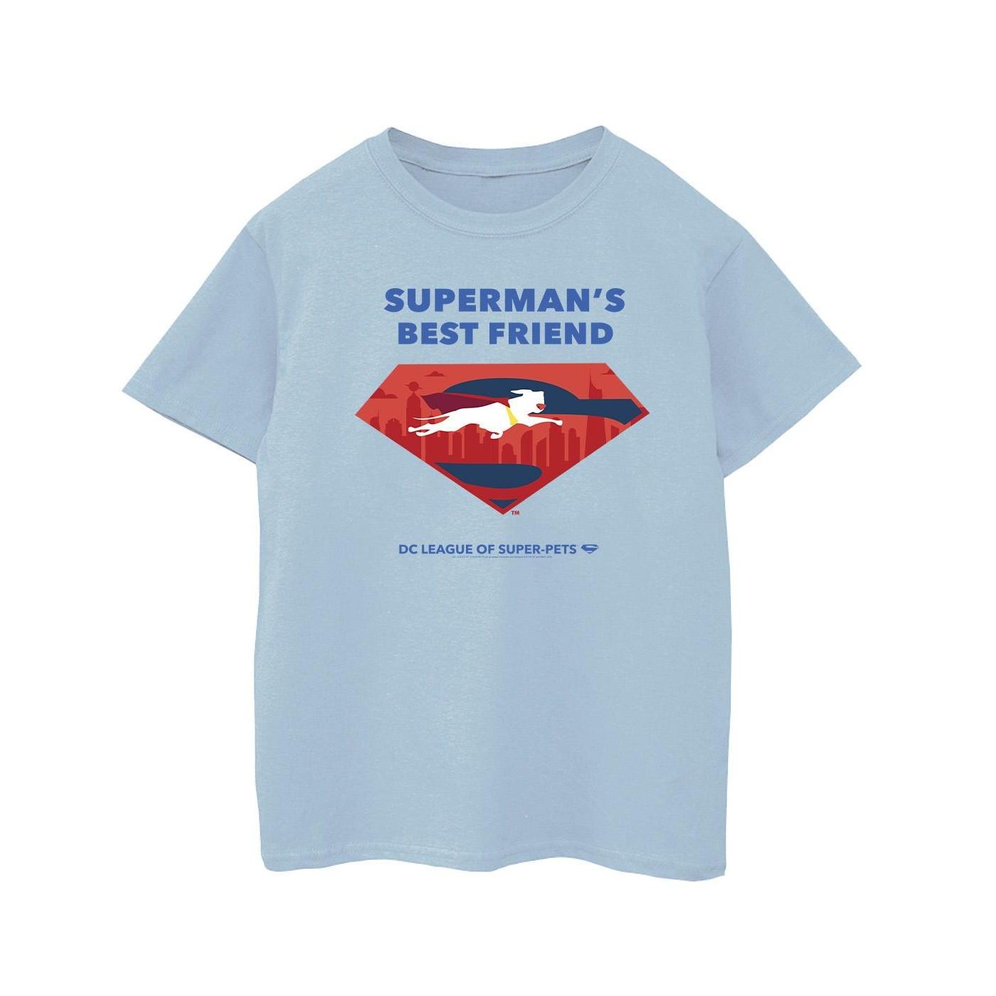 Image of Dc League Of Superpets Superman's Best Friend Tshirt Mädchen Blau 128