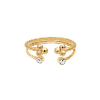 Elli  Bague Femmes Design Boule Set Ouvert Avec Cristaux 