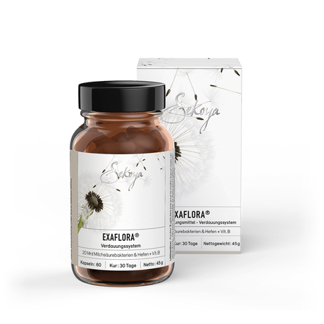 Sekoya Swiss  Exaflora | Prébiotiques et probiotiques naturels avec 20 milliards de bactéries 