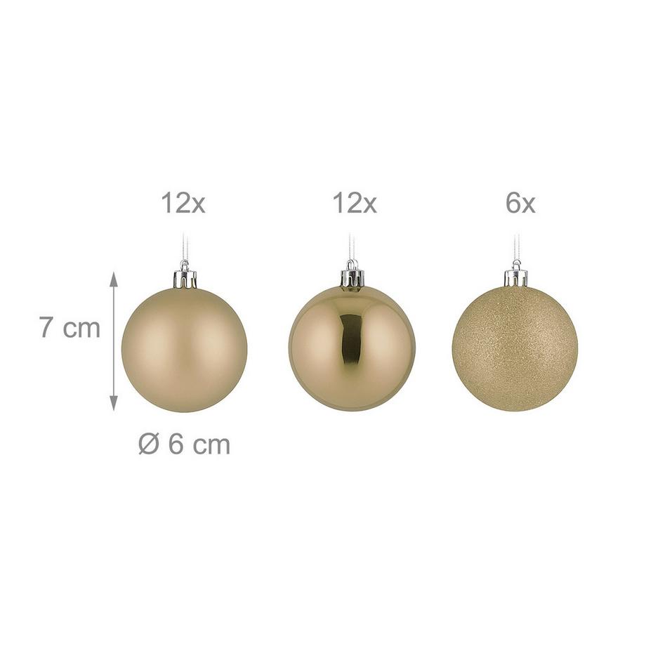 Northix Set di palline per l'albero di Natale  