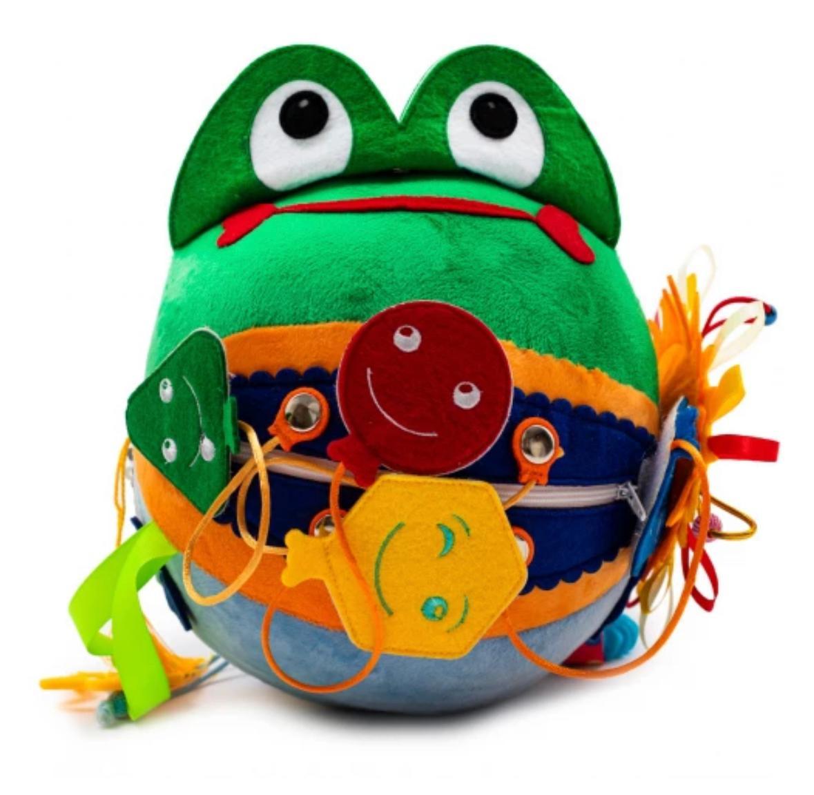 Image of Wunderwürfel FroschFrog - MOTORIKWÜRFEL - WEICHES BUCH - Sensory Board Montessori® Spass am Spielen&Lernen Multicolor