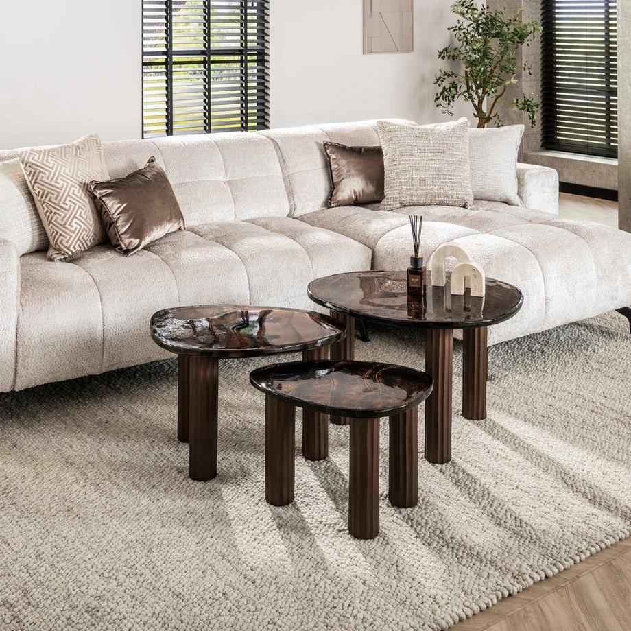 mutoni Couchtisch Eclipse antikkupfer S  