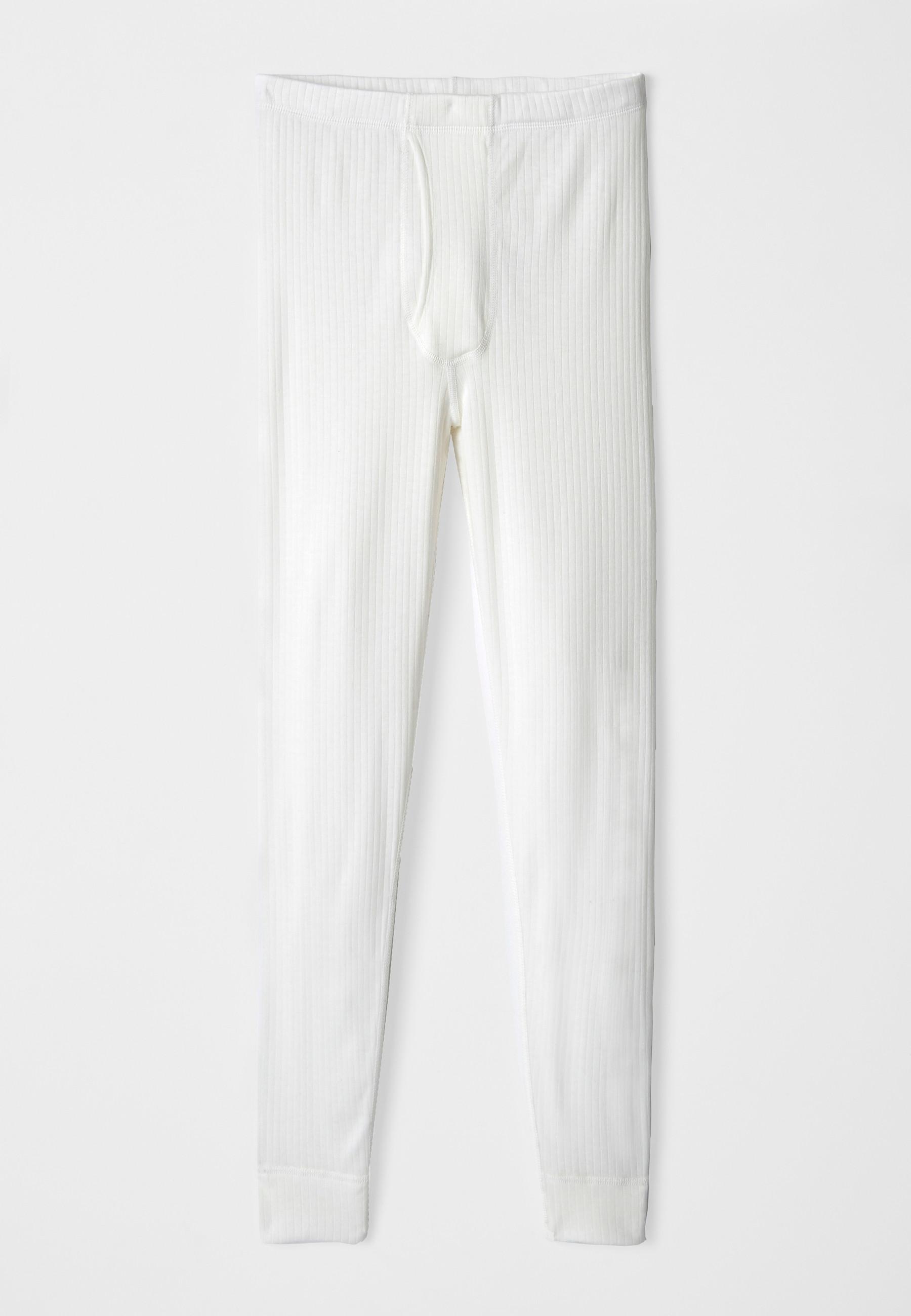 Image of Lange Unterhose Mit Eingriff. Unisex Weiss XXL