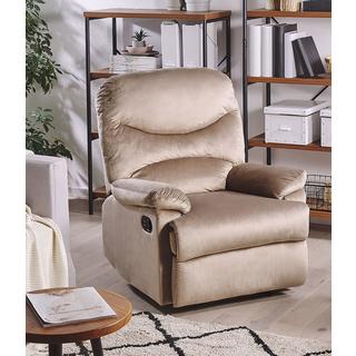 Beliani Fauteuil en Velours Industriel ESLOV  