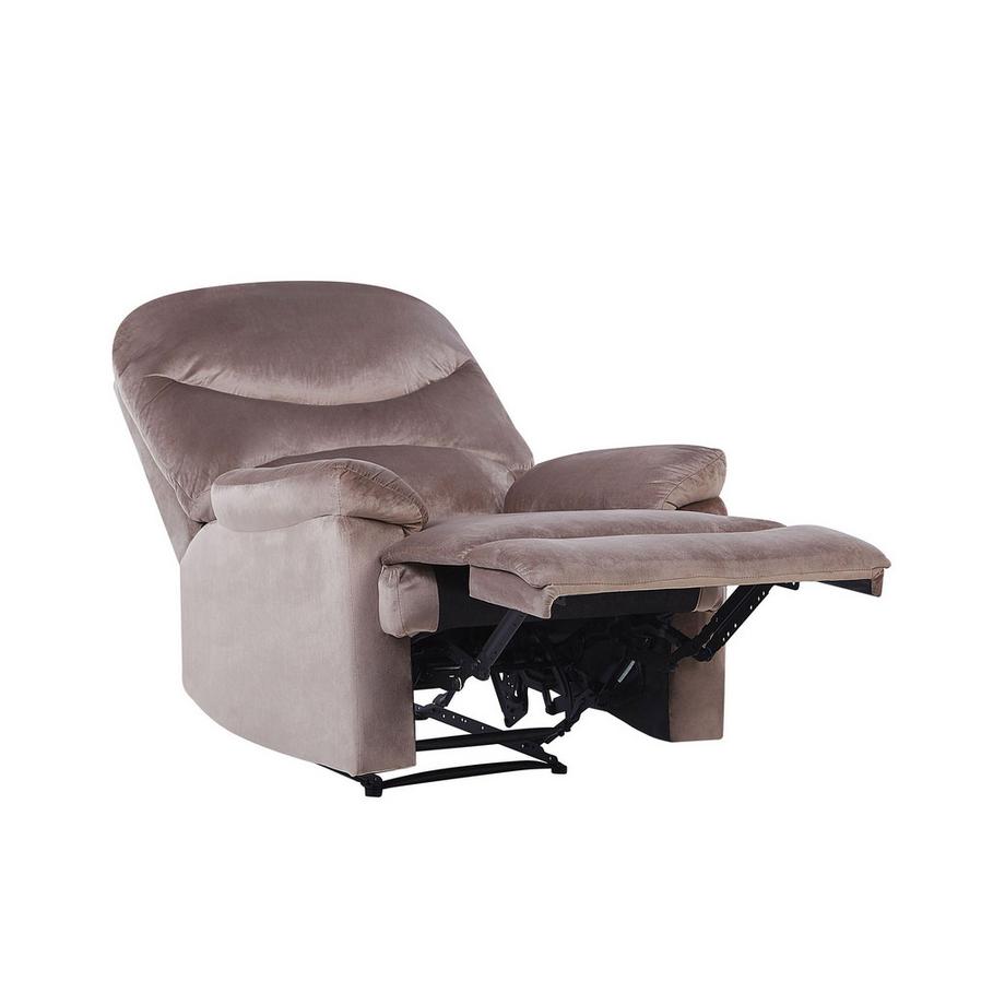 Beliani Fernsehsessel aus Samtstoff Industriell ESLOV  