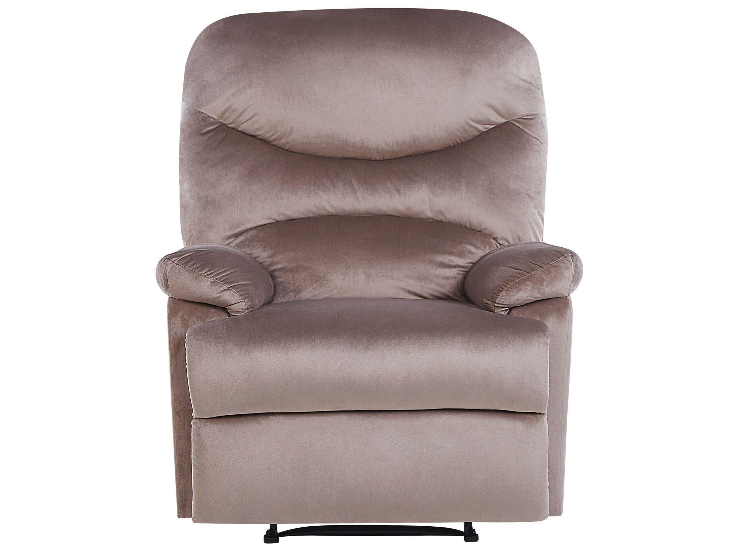 Beliani Fauteuil en Velours Industriel ESLOV  