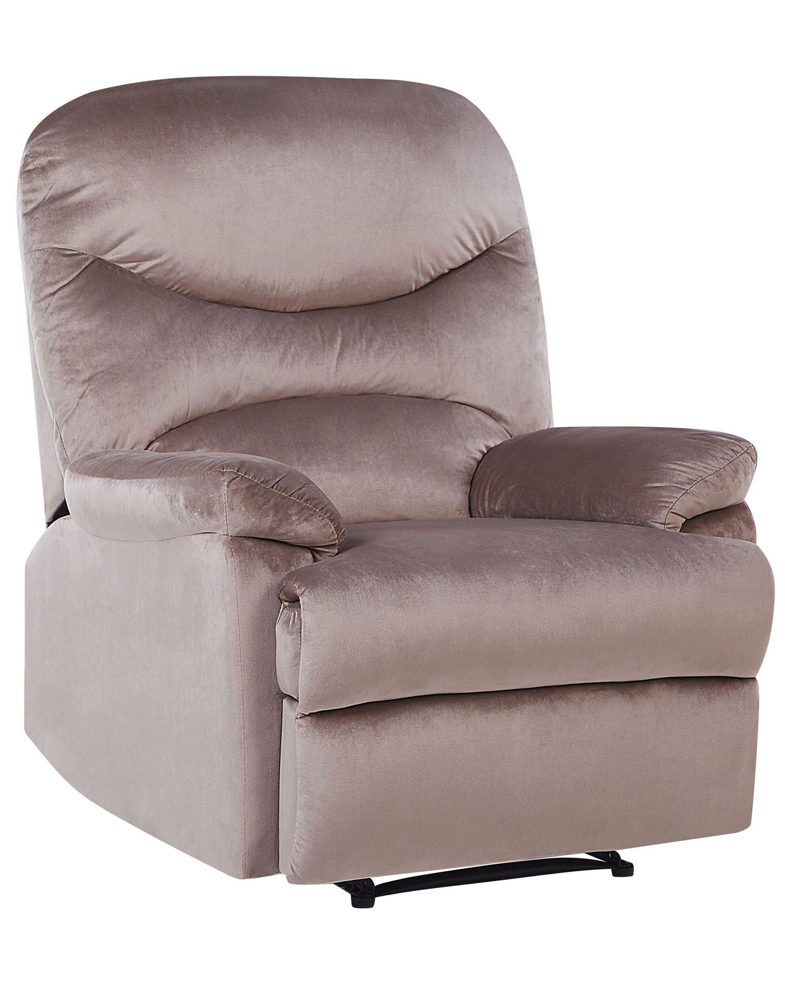 Beliani Fauteuil en Velours Industriel ESLOV  