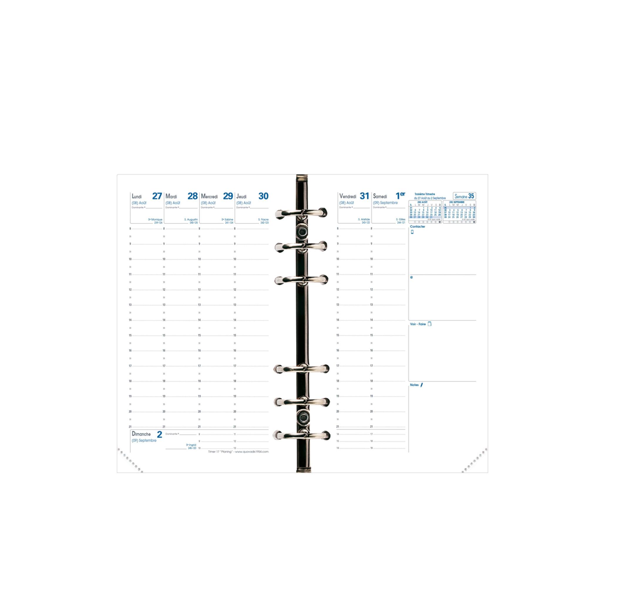 QUO-VADIS  TIMER 17 PLANING FR Einlagen - 10x17 cm 