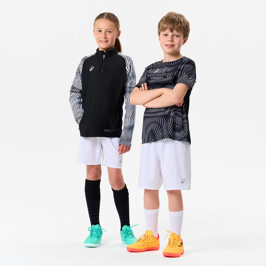 KIPSTA  Fussball Sweatshirt Kinder halber Reissverschluss Polyester 