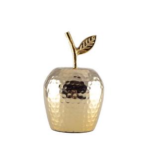 Aulica GOLDFARBENER ZIERAPFEL 12.5X12.5X19CM  