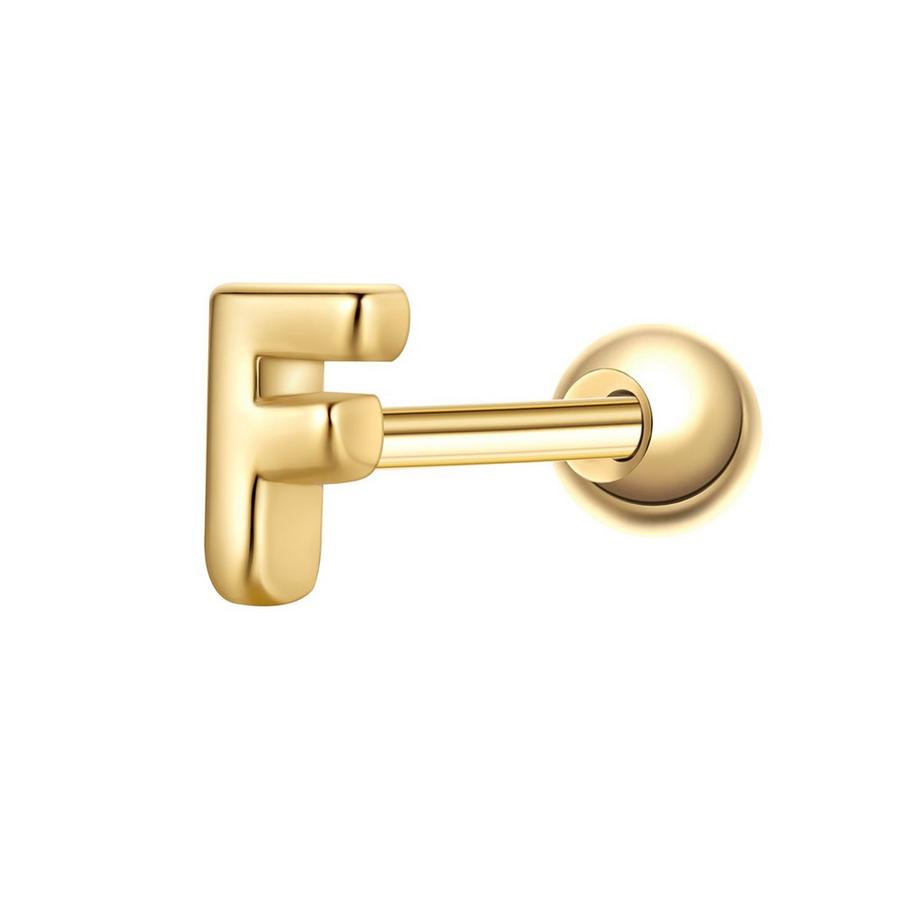 Piercing Buchstabe F