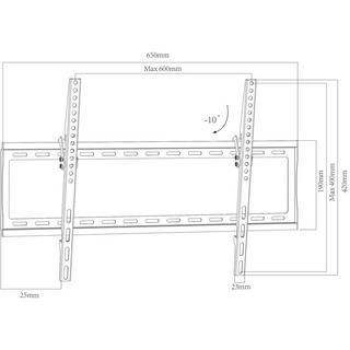 VCM Universal TV VESA Support mural Support TV plat inclinable B-FN600 Universal TV VESA Support mural Support TV plat inclinable B-FN600  