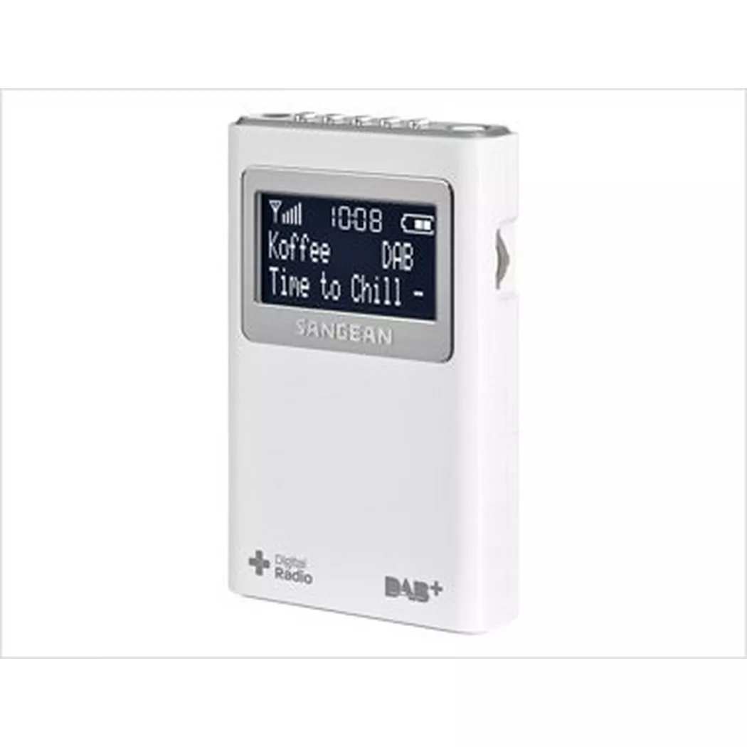 Sangean DPR-39 Taschenradio DAB+, UKW Weiß